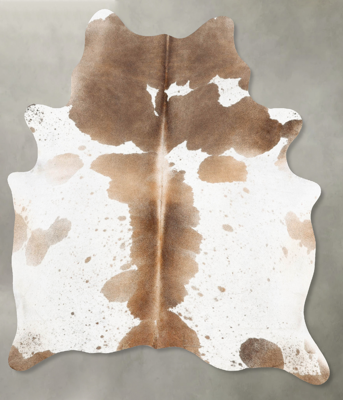 Chocolate and White Cowhide Rug #B31196