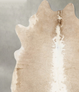 Champagne X-Large Brazilian Cowhide Rug 7'3"H x 6'6"W #B31197 by Hudson Hides