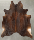 Chocolate Large Brazilian Cowhide Rug 6'7"H x 5'10"W #B31201 by Hudson Hides
