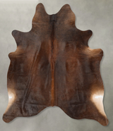 Chocolate Large Brazilian Cowhide Rug 6'7"H x 5'10"W #B31201 by Hudson Hides