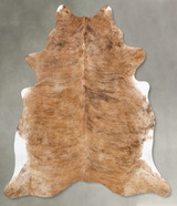 Medium Brindle X-Large Brazilian Cowhide Rug 7'3"H x 6'8"W #B31205 by Hudson Hides