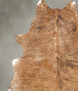 Medium Brindle X-Large Brazilian Cowhide Rug 7'3"H x 6'8"W #B31205 by Hudson Hides