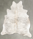 Grey Brindle Large Brazilian Cowhide Rug 6'8"H x 6'0"W #B31208 by Hudson Hides