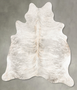 Grey Brindle Large Brazilian Cowhide Rug 6'8"H x 6'0"W #B31208 by Hudson Hides