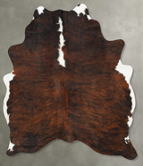 Tricolor Large Brazilian Cowhide Rug 6'10"H x 5'3"W #B31213 by Hudson Hides