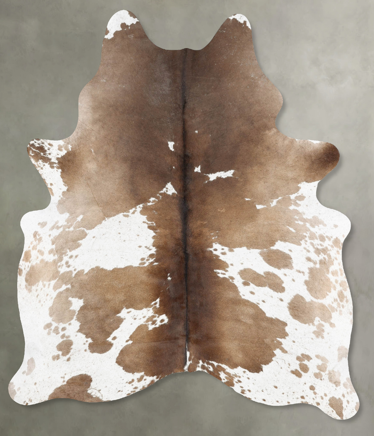 Chocolate and White Cowhide Rug #B31216