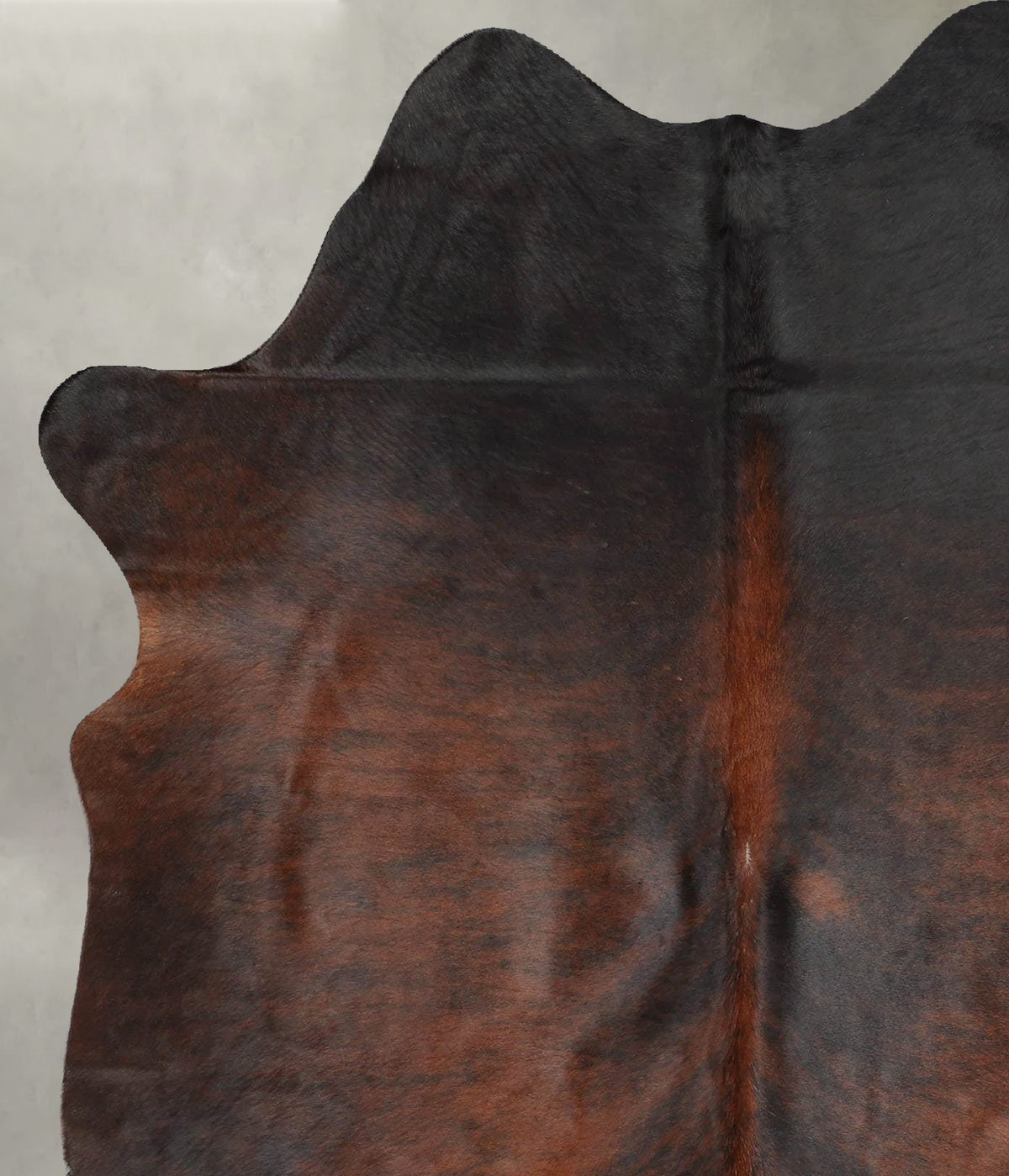 Dark Brindle Large Brazilian Cowhide Rug 6'9"H x 5'5"W #B31218 by Hudson Hides