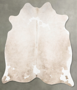 Taupe Large Brazilian Cowhide Rug 5'10"H x 5'9"W #B31221 by Hudson Hides