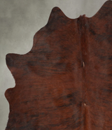 Dark Brindle Large Brazilian Cowhide Rug 6'6"H x 5'5"W #B31224 by Hudson Hides