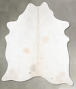 Ivory with Beige XX-Large Brazilian Cowhide Rug 8'8"H x 7'0"W #B31226 by Hudson Hides