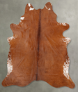 Brown and White Regular XX-Large Brazilian Cowhide Rug 8'8"H x 6'11"W #B31227 by Hudson Hides
