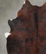 Dark Brindle X-Large Brazilian Cowhide Rug 7'8"H x 6'3"W #B31228 by Hudson Hides