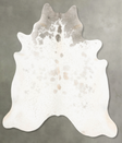Grey with Beige XX-Large Brazilian Cowhide Rug 7'7"H x 6'9"W #B31229 by Hudson Hides