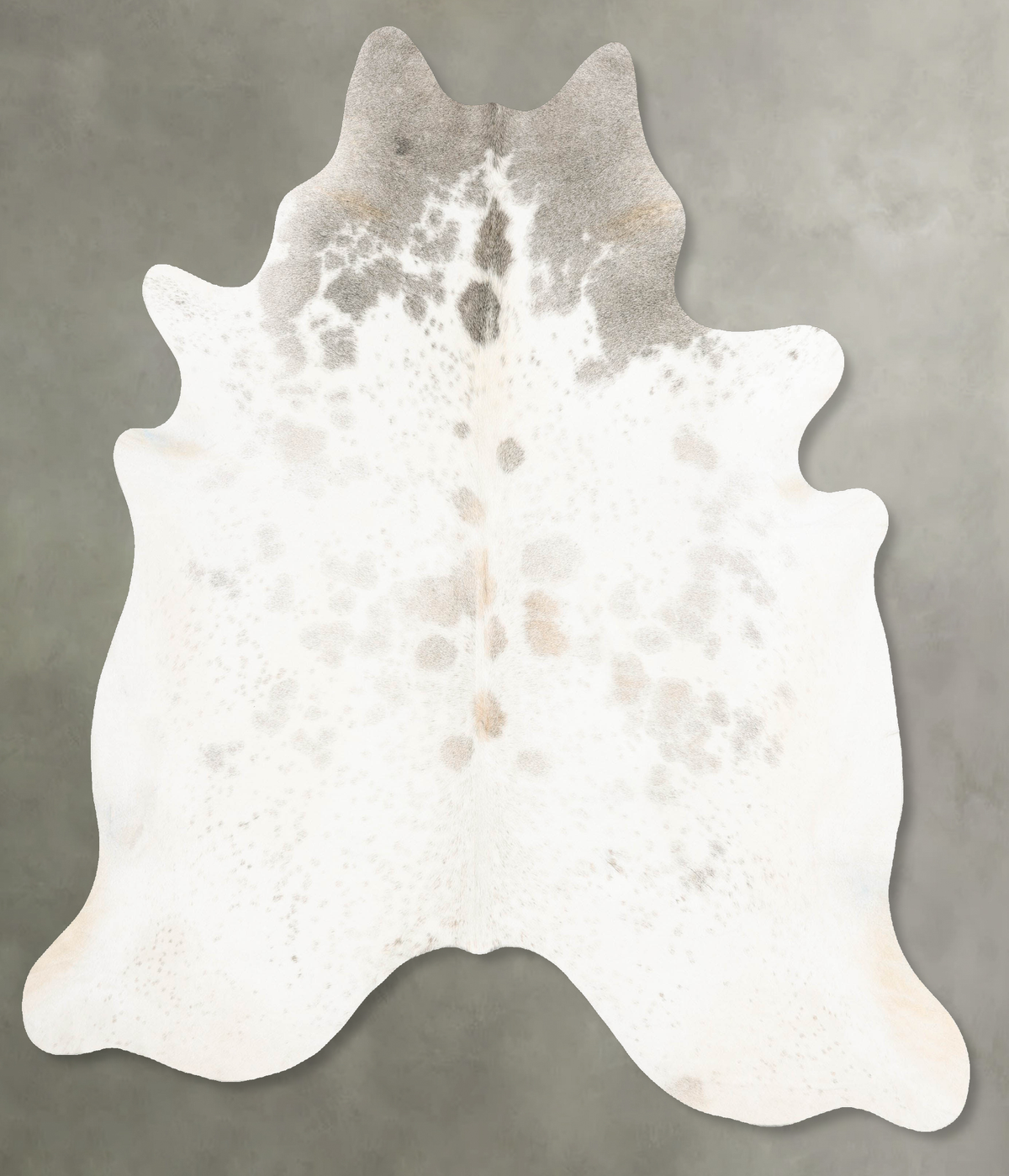 Grey with Beige Cowhide Rug #B31229