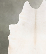 Ivory with Beige XX-Large Brazilian Cowhide Rug 8'6"H x 6'9"W #B31230 by Hudson Hides