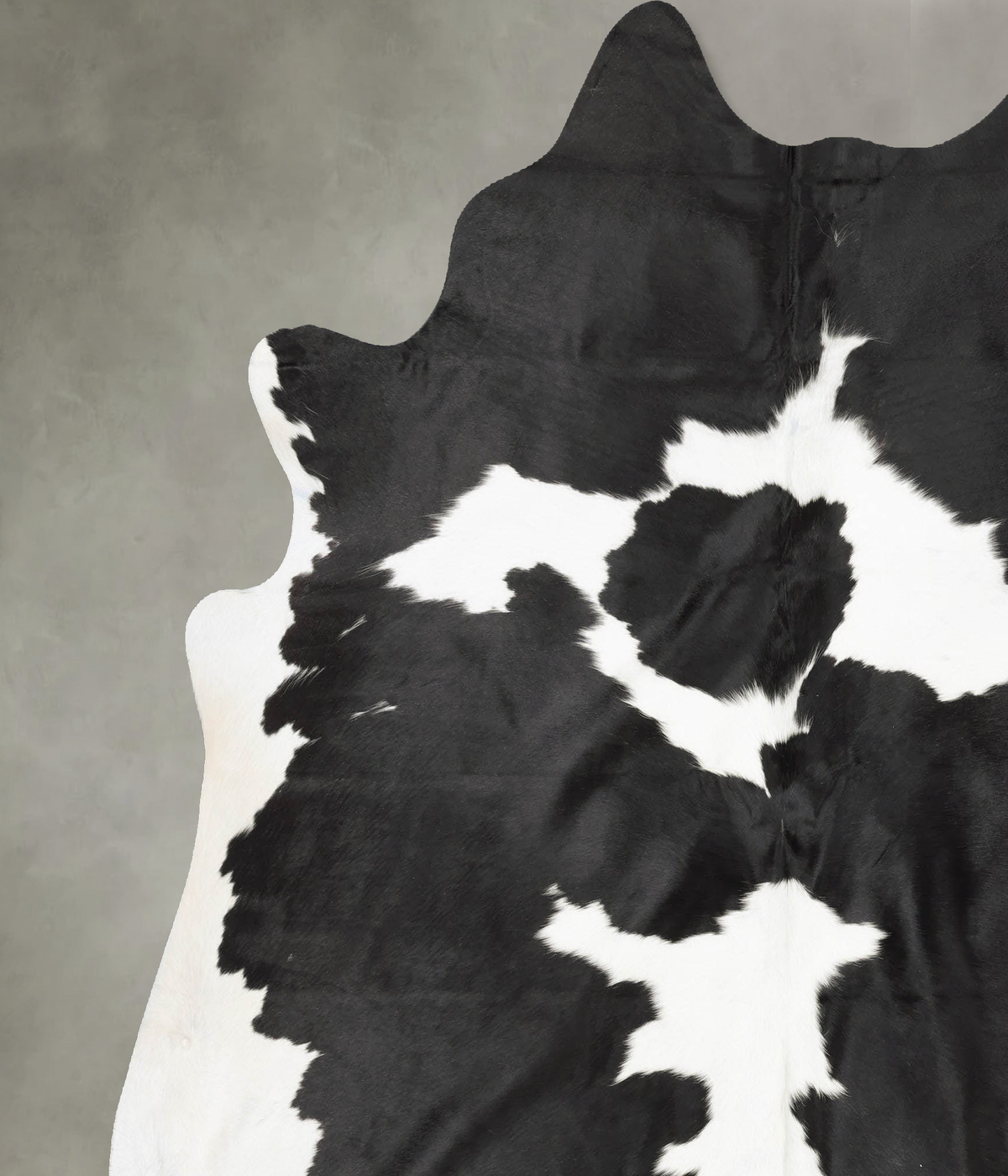 Black and White XX-Large Brazilian Cowhide Rug 7'9"H x 6'9"W #B31234 by Hudson Hides