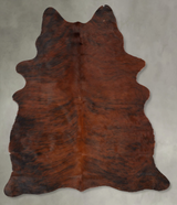 Dark Brindle Large Brazilian Cowhide Rug 7'0"H x 5'3"W #B31237 by Hudson Hides