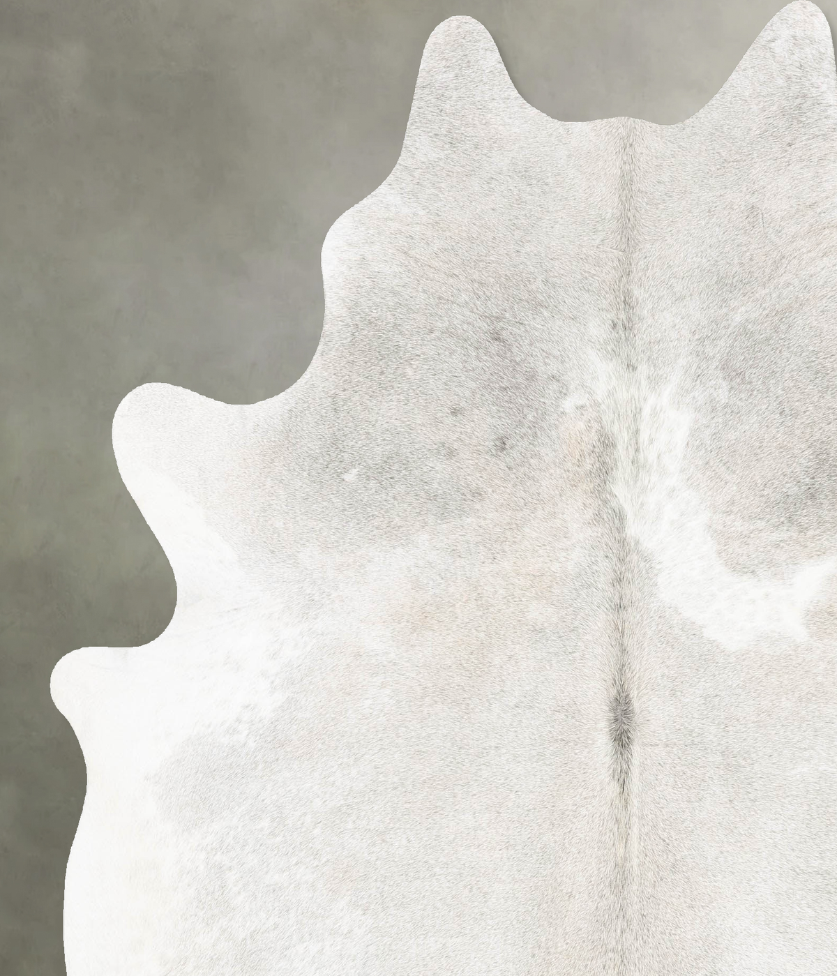 Medium Grey X-Large Brazilian Cowhide Rug 7'6"H x 6'2"W #B31238 by Hudson Hides