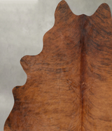 Medium Brindle X-Large Brazilian Cowhide Rug 7'7"H x 6'4"W #B31240 by Hudson Hides