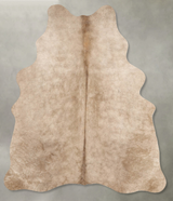 Champagne Medium Brazilian Cowhide Rug 5'8"H x 4'9"W #B31241 by Hudson Hides