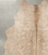 Champagne Medium Brazilian Cowhide Rug 5'8"H x 4'9"W #B31241 by Hudson Hides