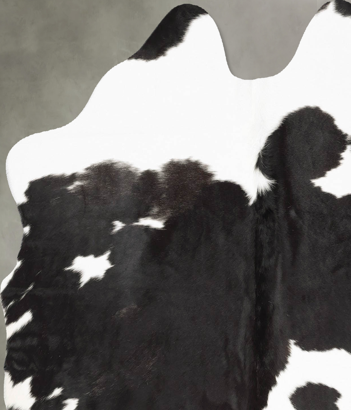 Black and White Medium Brazilian Cowhide Rug 5'4"H x 4'10"W #B31243 by Hudson Hides