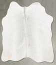 Medium Grey Medium Brazilian Cowhide Rug 3'3"H x 3'6"W #B31244 by Hudson Hides