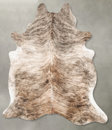 Light Brindle XX-Large Brazilian Cowhide Rug 8'1"H x 6'8"W #B31247 by Hudson Hides