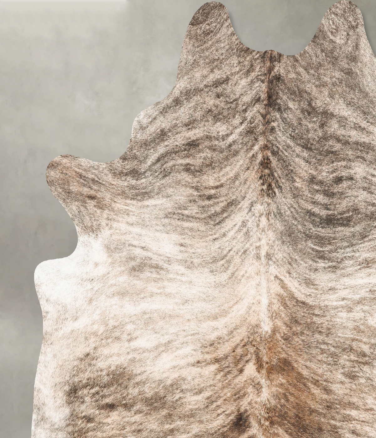 Light Brindle XX-Large Brazilian Cowhide Rug 8'1"H x 6'8"W #B31247 by Hudson Hides