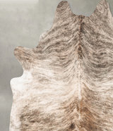 Light Brindle XX-Large Brazilian Cowhide Rug 8'1"H x 6'8"W #B31247 by Hudson Hides