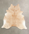 Beige XX-Large Brazilian Cowhide Rug 7'3
