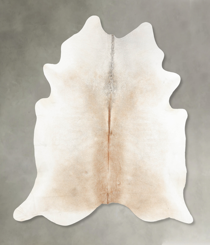Grey with Beige XX-Large Brazilian Cowhide Rug 7'6"H x 6'8"W #B3149 by Hudson Hides
