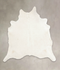 Solid White XX-Large Brazilian Cowhide Rug 8'4