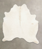 Solid White X-Large Brazilian Cowhide Rug 7'0