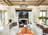 Brown and White Regular XX-Large Brazilian Cowhide Rug 7'5"H x 7'0"W #B3222 by Hudson Hides