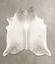 Medium Grey X-Large Brazilian Cowhide Rug 7'2"H x 6'9"W #B3252 by Hudson Hides