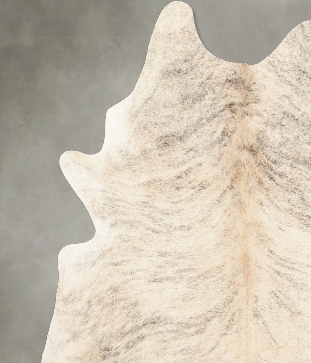 Light Brindle XX-Large Brazilian Cowhide Rug 7'6"H x 6'10"W #B3289 by 