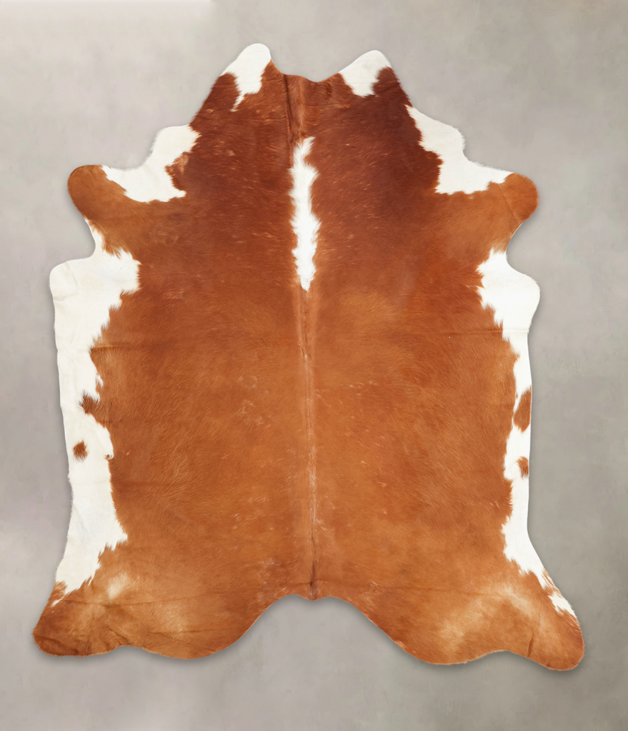 Hereford XX-Large Brazilian Cowhide Rug 8'3"H x 7'1"W #B3336 by Hudson Hides