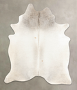 Medium Grey X-Large Brazilian Cowhide Rug 7'6"H x 6'1"W #B3338 by Hudson Hides