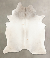 Medium Grey X-Large Brazilian Cowhide Rug 7'6"H x 6'1"W #B3338 by Hudson Hides