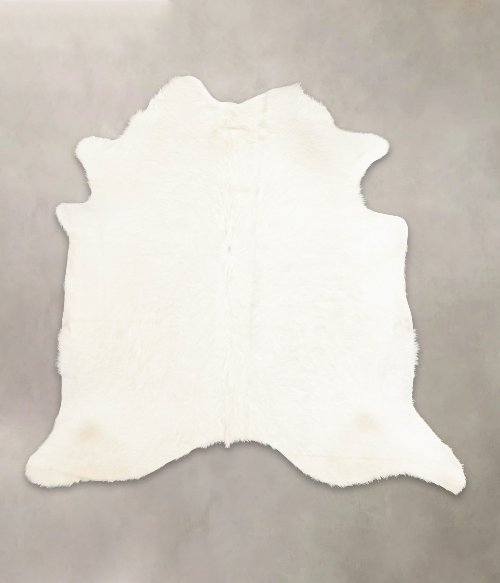 Solid White Cowhide Rug #B3387