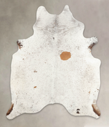 Salt and Pepper Brown X-Large Brazilian Cowhide Rug 7'10"H x 6'3"W #B3402 by Hudson Hides