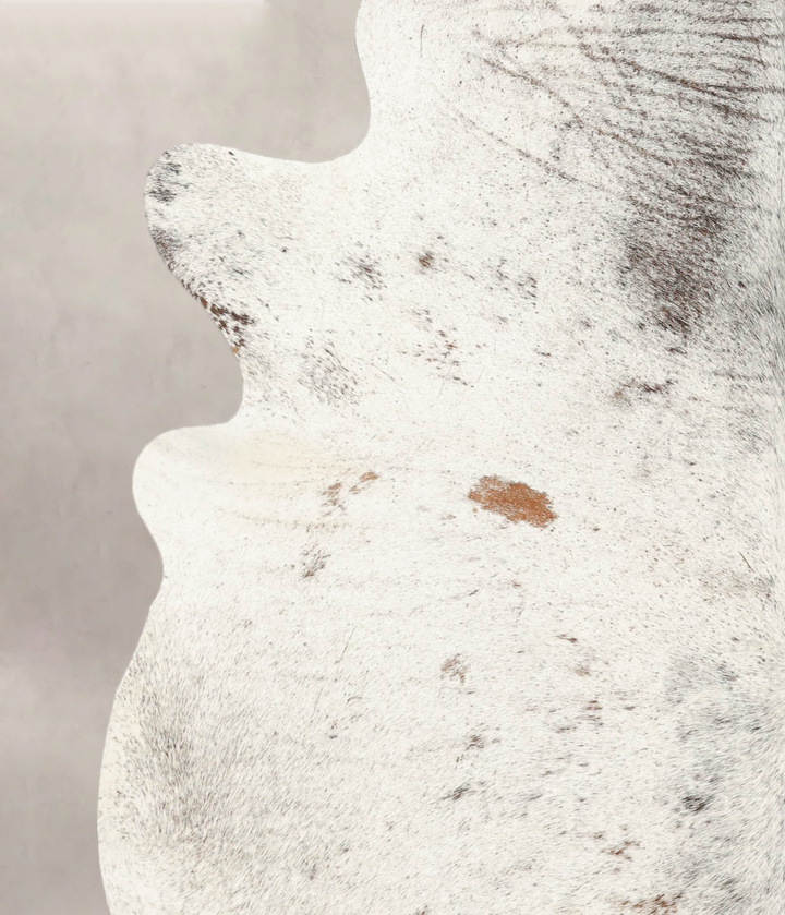 Salt and Pepper Black X-Large Brazilian Cowhide Rug 7'4"H x 6'6"W #B3408 by Hudson Hides