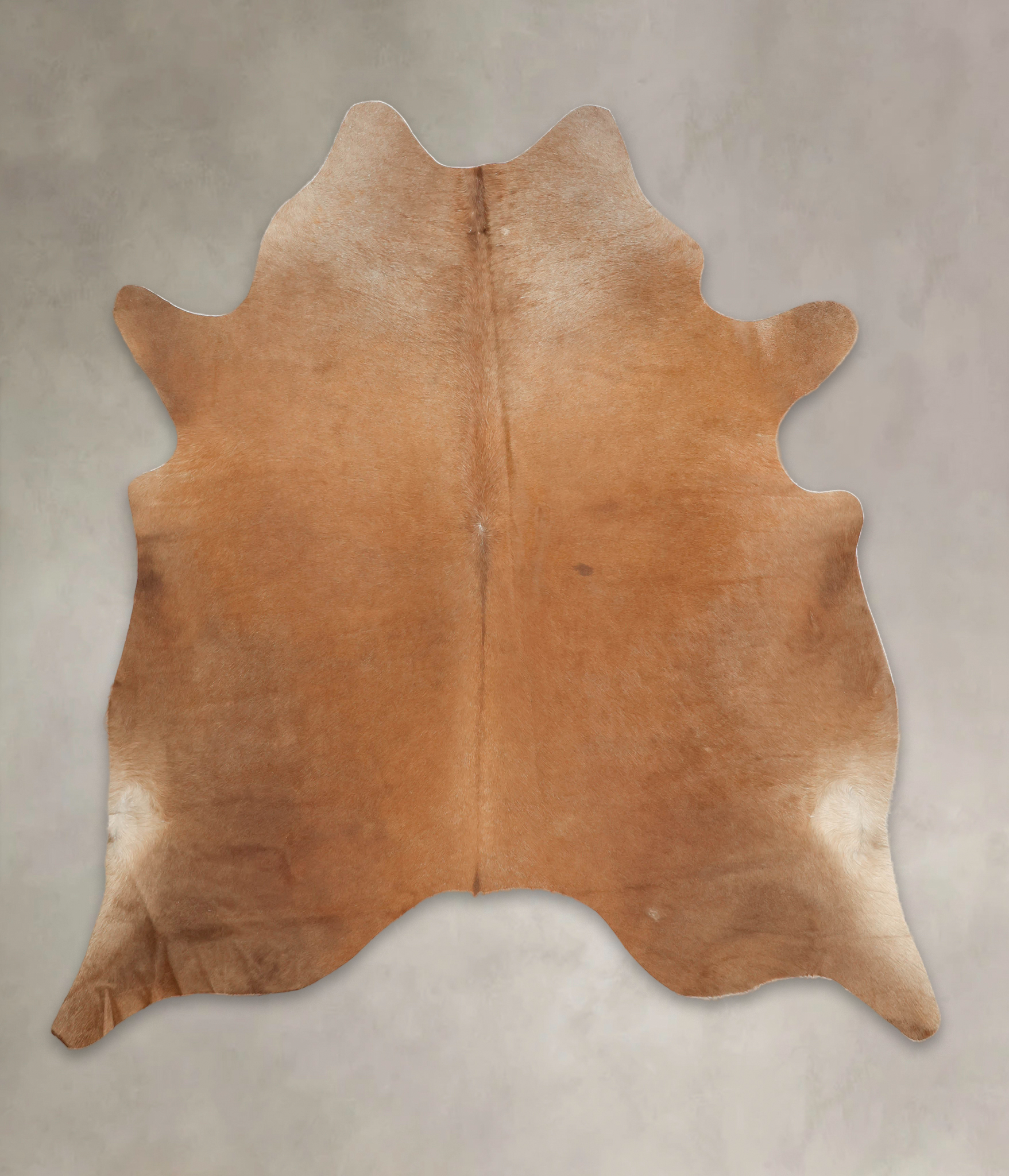 Solid Brown Cowhide Rug #B3460