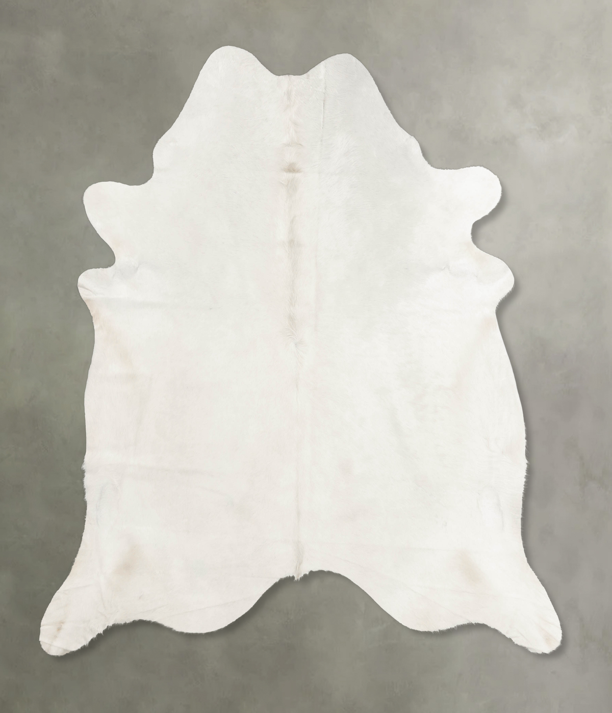 Solid White Cowhide Rug #B3515