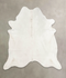 Solid White XX-Large Brazilian Cowhide Rug 7'7
