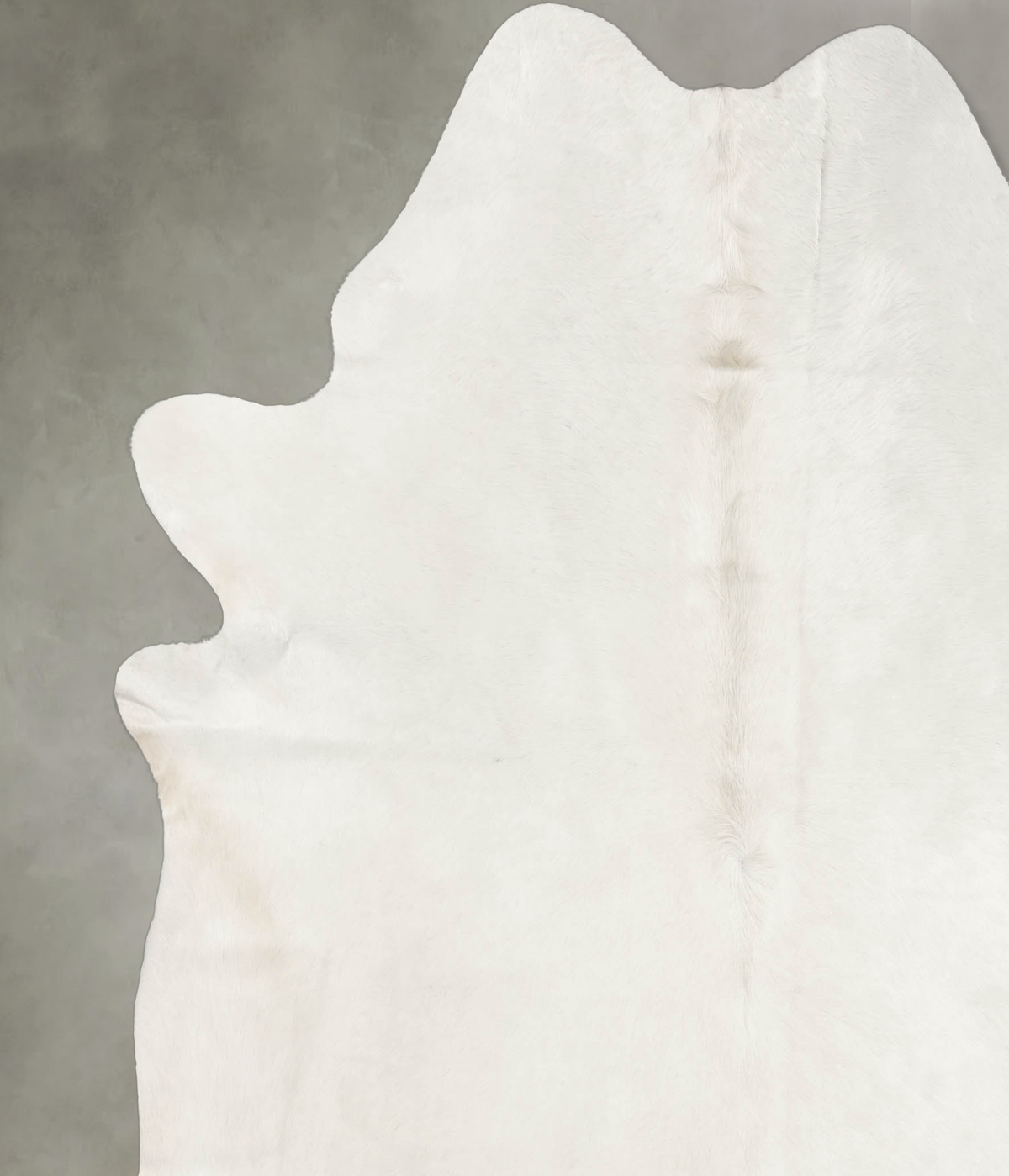 Solid White Cowhide Rug #B3515