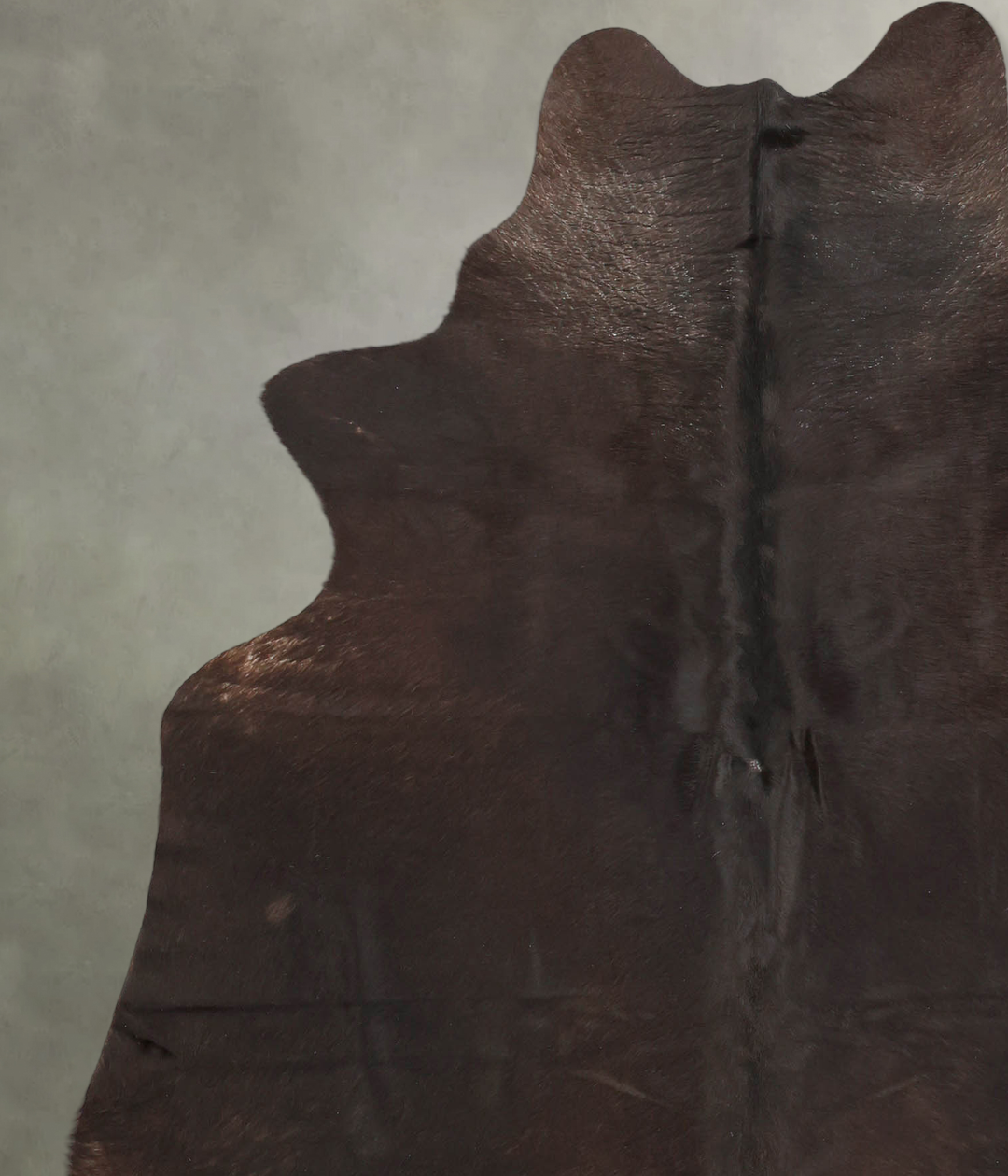 Chocolate Large Brazilian Cowhide Rug 6'6"H x 5'10"W #B3667 by Hudson 