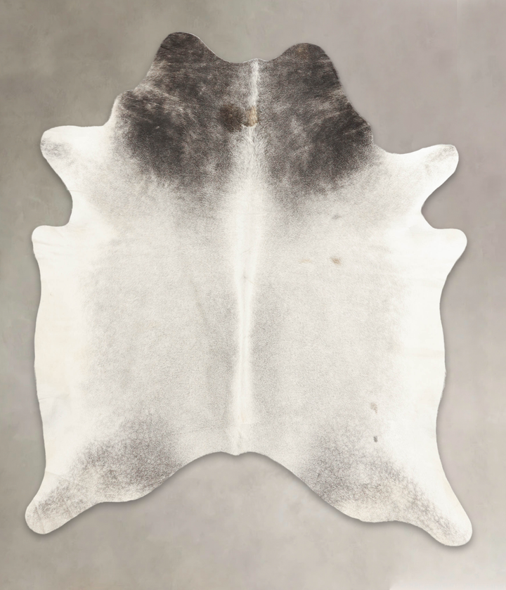Medium Grey X-Large Brazilian Cowhide Rug 7'0"H x 5'11"W #B3682 by Hudson Hides