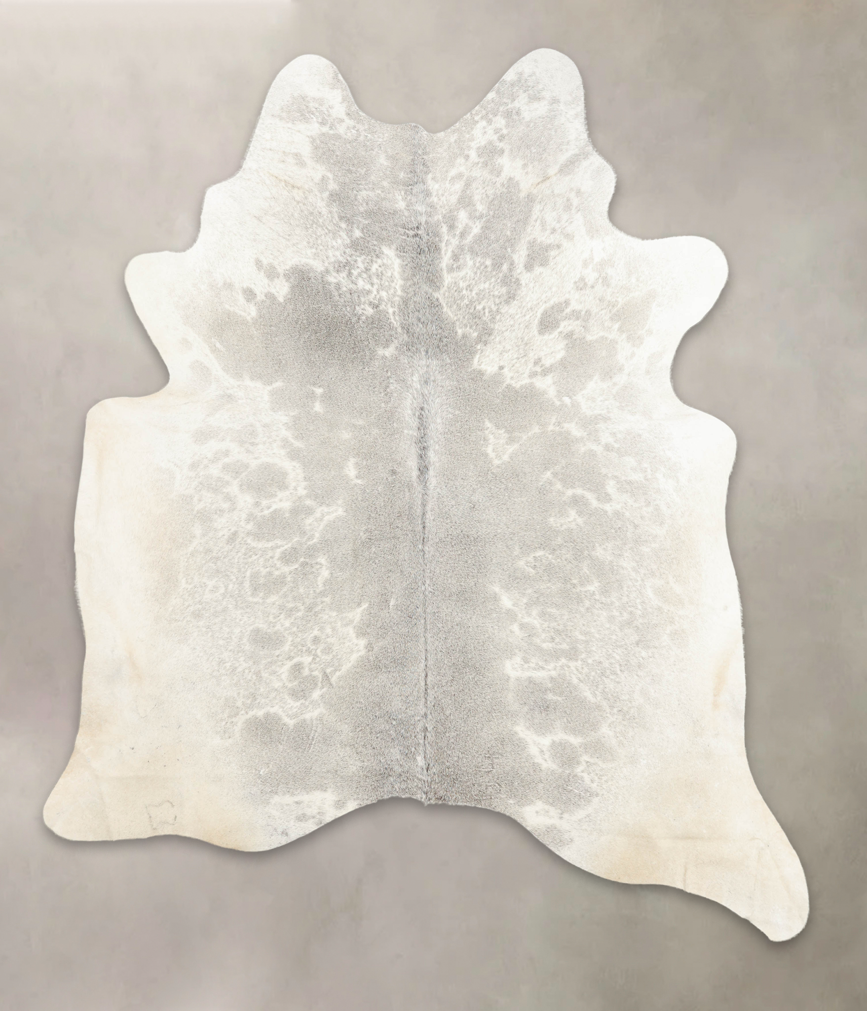 Grey With White Cowhide Rug #B3823